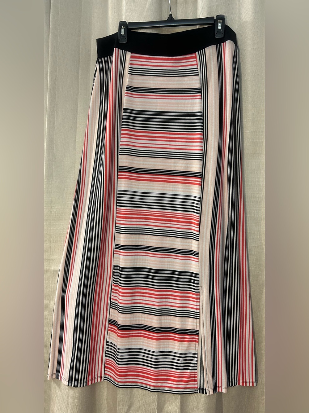 C Est. 1946 Colorblock striped maxi skirt